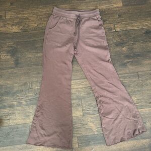 Aerie brown flare sweatpants